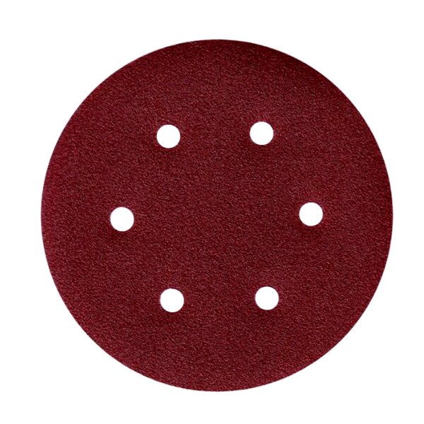 60x Schleifpapier 150 mm 6 Loch Körn.= 40-180 Schleifblatt für Exzenterschleifer (60x Körnung = MIX 40 60 80 100 120 180 je 10 Stk)