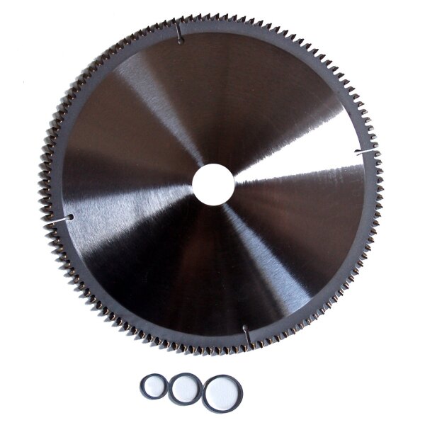 Alu Sägeblatt Kreissägeblatt DM 250 300 350 mm 30mm Bohrung (25,4) mit 120 Trapez Flachzahn negativ (DM = 300mm 120Z 30mm Bohrung)