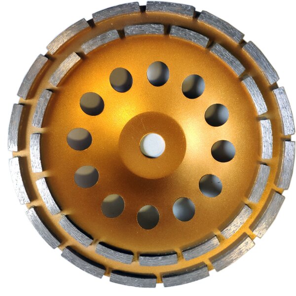 Diamantschleifteller Schleifscheiben Ø 115-230 mm 22.23mm Loch Schleiftopf mit Doppel Zahn (Doppel Zahn DM 180 mm)