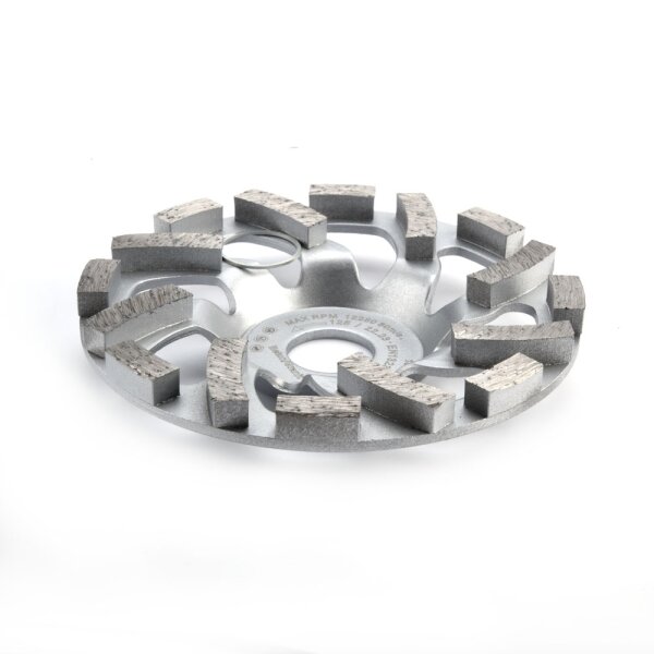 Diamantschleifteller Schleifscheiben Ø 125 - 230 mm  Schleiftopf mit Kreuz Doppel Zahn