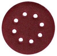 100 x Schleifpapier 125mm 8 Loch Körnung 40 - 180...